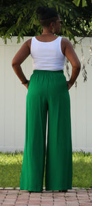 Green High Waisted Pants