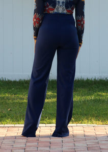 Navy Blue High Waisted Pants