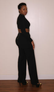 Solid Black Two-Piece Set